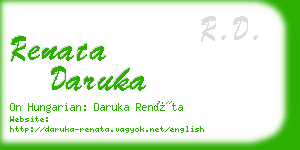 renata daruka business card